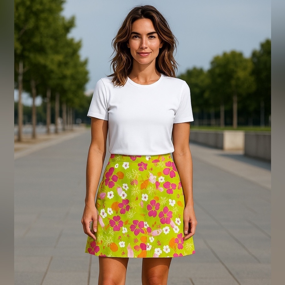 Lilly Pulitzer Vintage Flip Flop Mini Skirt Women’s Size 2